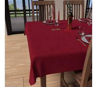 Nappe Carrée Anti-Tâches 180x180 Cm Luxury Rouge, Par Soleil D'ocre
