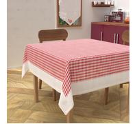 Nappe carrée anti-tâches en coton 140x140 cm VICHY, par Soleil d'Ocre