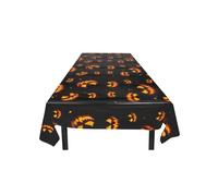 Nappe citrouille terrifiante 120 x 180 cm - Noir