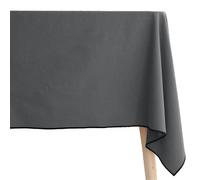 Nappe coton 160x200 cm HONO gris Anthracite finition point bourdon