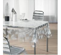 Nappe Cristal ""Feuille"" 140x240cm Transparent