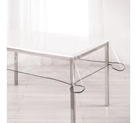 Nappe imperméable rectangulaire en PVC 140 x 240 cm transparente anthracite Gris G