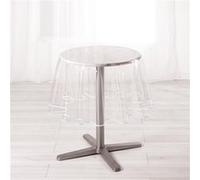 Douceur d'Intérieur – Nappe cristal Garden – Diamètre 180 cm – PVC uni 15/100e – Blanc
