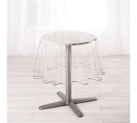 Douceur d'Intérieur Nappe cristal ronde Garden PVC uni 15/100E Diamètre 180 cm Taupe