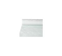 Nappe damassée, (l)1,0 x (L)10 m, blanc