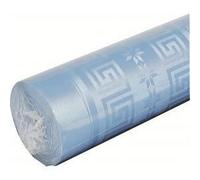 Nappe damassée - SMIFFY'S - 1 20 m x 6 m - Bleu ciel - Rectangulaire - Motif damassé