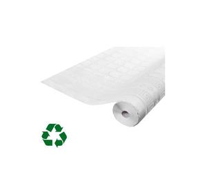 Nappe damassée - SMIFFY'S - 1.20m x 50m - Couleur blanche - Haute qualité - Idéale pour événements