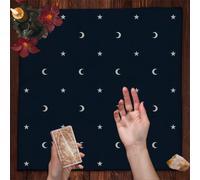 Nappe de Divination Constellation d'astrologie, tissu d'autel, lune et étoiles, couverture de Table de cartes de Tarot, Wicca pour décor de tapis de Tarot de sorcière TLB (862)