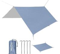 Nappe de pique-nique pour tentes de camping, avec piquets et sac de transport, pour les activités de plein air, 210 x 210 cm