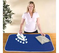 Wenko Nappe de repassage vapeur 130x65 cm – aluminium réfléchissant, antidérapante – Bleu