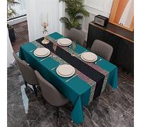 Nappe De Table à Manger Rectangulaire Nappe nordique encrassement ménager moderne Table basse rectangulaire nappe en tissu imperméable et résistant à l'huile Mantel Mesa ( Color : 2 , Size : 140x240cm