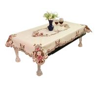 Nappe de table basse brodée en motif pastoral de style européen pour décoration de mariage, de jardin et de maison, 60x120cm
