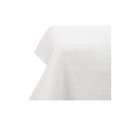 Nappe de Table Blanche Rectangulaire 132x178 cm Imperméable Sèche Vite Linge de Table Effet Lin Rectangle Idéale pour Salle à Manger Mariage Fête,