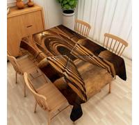Nappe de Table Carrée 150x150 cm, Motif Tonneau de Vin