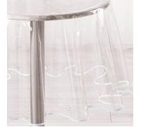 Nappe de table - CRISTAL - Ronde - 180 cm - Transparent - Anti-tache en PVC