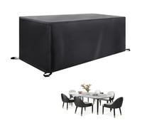 Nappe de table d'extérieur résistante aux UV et résistante aux intempéries pour meubles de jardin et chaises - Résistante aux intempéries - Pour toutes les saisons - 170 x 150 x 90 cm