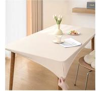 Nappe de Table en Cuir avec Bord élastique, Nappe Rectangulaire Ajustée Cuir, Tapis de Table Lavable Impermeable Bla NAPPE DE TABLE