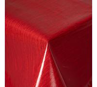 Nappe de table en toile cirée texpot, lavable, ronde 160 cm avec lignes, avec ourlet, en polyester, pour table de jardin