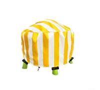 Nappe de table imperméable en tissu Oxford résistant aux déchirures pour jeux de sable et d'eau 86 x 46 cm (rayures jaunes)