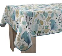 Nappe de table - LE LINGE DE JULES - Bloom - Bleu imprimé - 150 x 350 cm - Déperlante & anti-taches