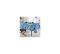 Nappe de Table Provençale Rectangle 150x240 cm, Anti-Tâche Glycine, 100% Polyester coloris Bleu - -