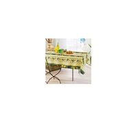 Nappe de Table Provençale Rectangle 150x240 cm, linge table Anti-Tâche Glycine, 100% Polyester coloris Citron-Vert - -
