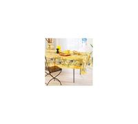 Nappe de Table Provençale Rectangulaire 150 x 240 cm, linge table Anti-Tâche, Glycine 100% Polyester, coloris Jaune - -
