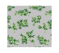 Nappe de table Transparente BAMBOU Vert - Ronde 140 cm - Livraison sans plis