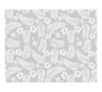 Nappe de table Transparente TROPIC Blanc - Ronde 140 cm - Livraison sans plis