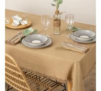 Nappe Déco à Franges Maha 150x250cm Beige