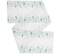 Nappe Décorative Rétro Imperméable en Polyester pour Table, Pliable | Motif Floral Vert Clair, Usage Intérieur Maison et Salle à Manger, pour Console et Table D'appoint