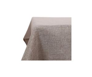 Nappe Décoratives Imperméable de Terrasse Effet Lin 130x160 cm Lin