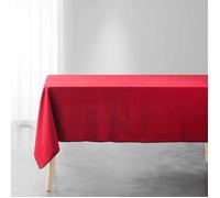 Douceur d'Intérieur – Nappe rectangle Mistraline – 140 x 240 cm – Coton recyclé uni – Bordeaux