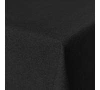 Nappe en Coton revêtue - Tissu de qualité Anti-Taches - Non salissant et imperméable, Lavable, Noir, 90 x 140cm