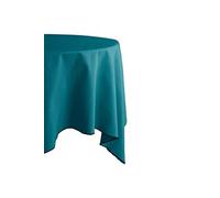 - Nappe en coton teint lavé couleur PAON - 160 x 300 cm