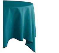 Nappe En Coton Teint Lavé - Paon - 160 X 250 Cm