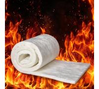 Nappe en Fibre, Tapis Isolant Ignifuge pour Hautes Températures | Couverture Isolante Pour Déflecteur De Poêle À Bois, Cheminée, Poêle À Granulés, Conduit De Cheminée, Fournaise(100x61x4cm)