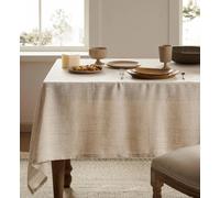 Nappe en lin de noël, nappe neutre de Style ferme pour Table à manger et cuisine linen