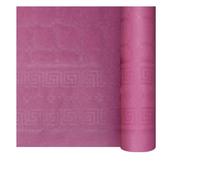Nappe en papier damassé fuchsia en rouleau 1 18x25m
