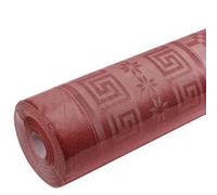 Nappe en papier damassé, (l)1,18 x (L)6 m, rouge