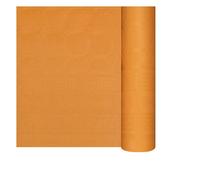 Nappe en papier damassé mandarine en rouleau 1 18x25m