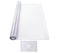 Nappe en plastique, 40 x 80 pouces, épaisseur 2,0 mm, protection de table transparente, sous-main rectangulaire en PVC, imperméable et facile à nettoyer, pour bureau, commode, table de salle à manger,
