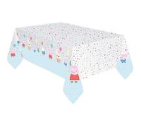 Nappe en plastique - AMSCAN - Peppa Pig - 120 x 180 cm - Motif Uni - Non Lavable