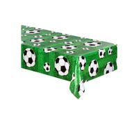 Nappe en plastique - BOLAND - 120 x 180 cm - Thème football - Imprimé ballon - Vert