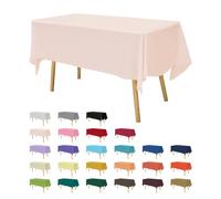 Nappe en Plastique de qualité supérieure - 137,2 x 274,3 cm - Rose pâle