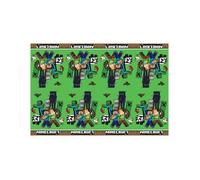 Procos Nappe en plastique Minecraft 120 x 180 cm Vert