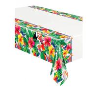 Unique Party 72673-Nappe en Plastique-2,13 m x 1,37 m-Fête à thème Luau Tropical, 1, Vert