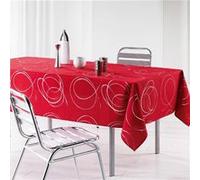 Nappe en polyester Argent Bully rouge 150 x 240 cm Rouge G