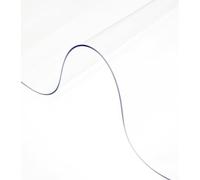 nappe en PVC de 1,5 mm Recouvrement de table 107 x 213 cm Tapis de table clair transparent bon