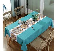 Nappe en PVC De Style Chinois Imperméable, Étanche À l'huile, Anti-Brûlure, Tapis De Table À Manger Rectangulaire, Nappe De Table Basse